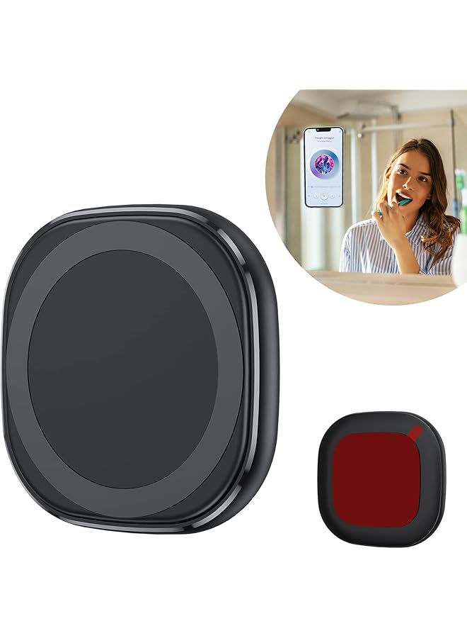 Green Tiger Magnetic Phone Holder for Shower/Mirror/Bathroom, Magnetic Ring Compatible for iPhone15, 14, 13, 12 and All Metal Phones Cases, for Shower/Bathroom/Gym/Kitchen/Wall/Make Up Mirror, Black - Image 1