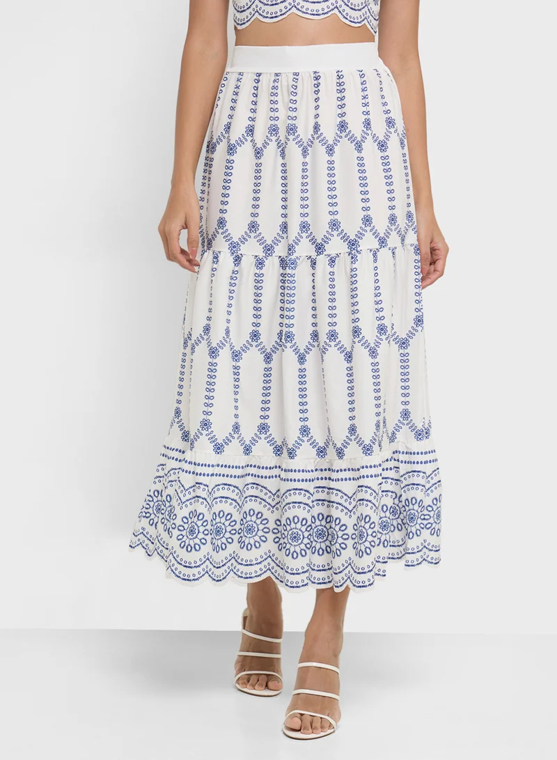 ايلا Monochrome Top & Skirt Set