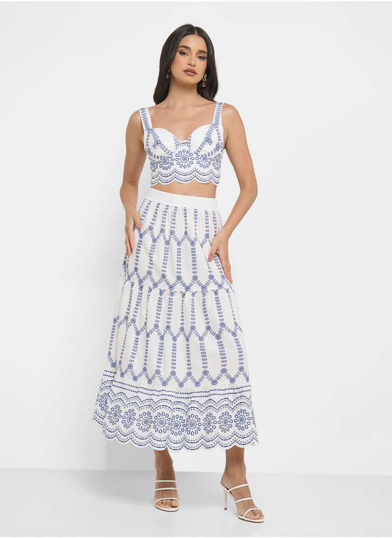 ELLA Monochrome Top & Skirt Set  - Image 1