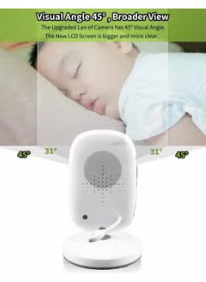 LETING - 3.2inch LCD Display Wireless Babies Video Monitor With Night Vision Temperature Monitoring - Image 1
