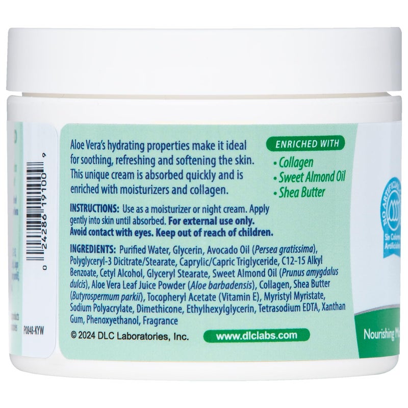 De La Cruz Aloe Vera Face Moisturizer - Natural Aloe Cream for Face, Hands and Body, 4oz - Image 3