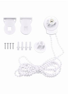 Roller Blind Fittings,  25MM Roller Blind Brackets, Plastic Rolling Blind Replacement Repair Kit, Curtain Roller Accessories with Beaded Chain Screws for Windows
