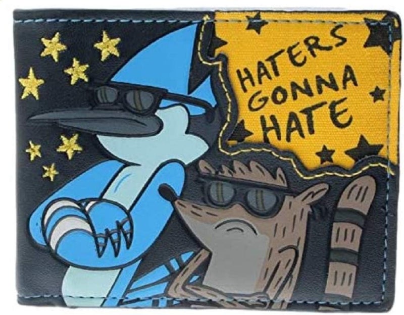 Regular Cartoon Show Haters Gonna Hate Themed Bifold Wallet
