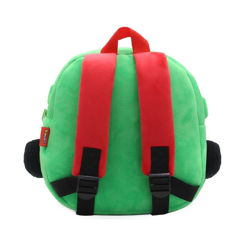 Plush Kids Backpack, Medium Jeep Vehicle Design, Soft Lightweight School Bag for Toddlers and Preschool Kids - Image 3