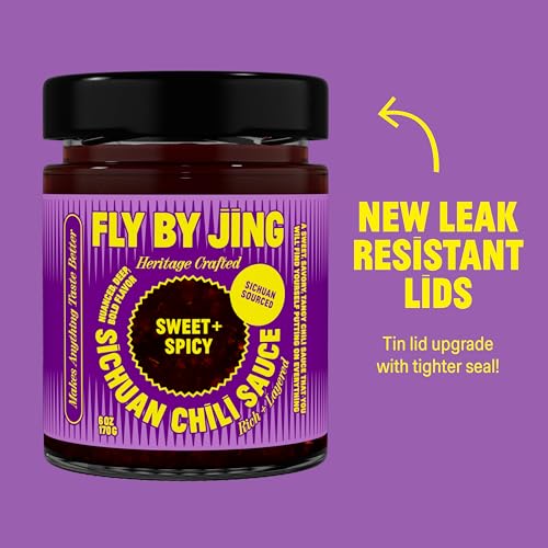 FLYBYJING Sweet + Spicy Sichuan Chili Sauce: Perfect for Noodles, Proteins, Veggies, Fish, Dumplings and Everything Else - Hot Sauce, Marinade and Glaze made w/Premium Chilis - Vegan, 6oz (Pack of 1) - Image 5