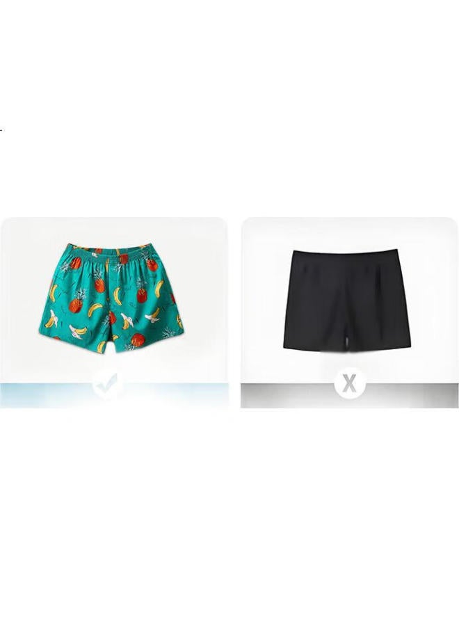 Liberal Men'S Cotton Lounge Shorts For Summer Home Beach Cartoon Aloha Shorts Loose-Fit Printed - Image 3