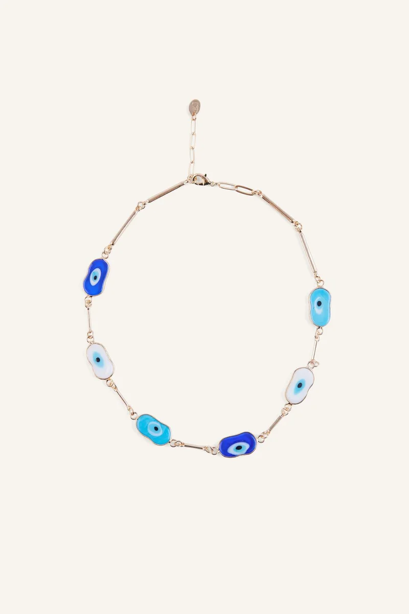 Woman Eye Motif Necklace