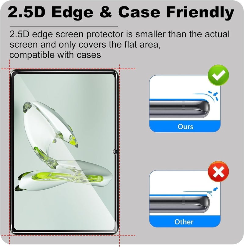 Vertus ® Premium Tempered Glass Screen Protector for OnePlus Pad GO 11.35 inch with Anti-Scratch & Smudge Proof Coating - Image 3