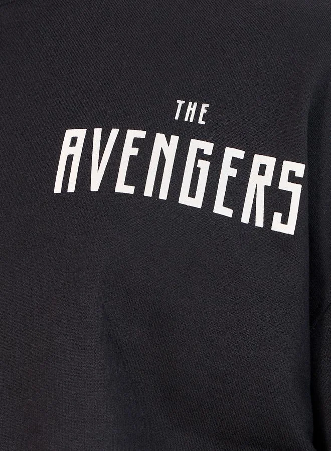 Styli Avengers Vader Character Print Oversized Hoodie