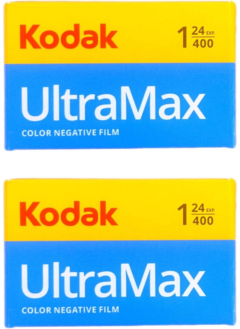 Kodak Kodak Ultramax 400 Color Negative Film ISO 400 35mm 24Exposures  2 Pack 2 Items  - Image 1