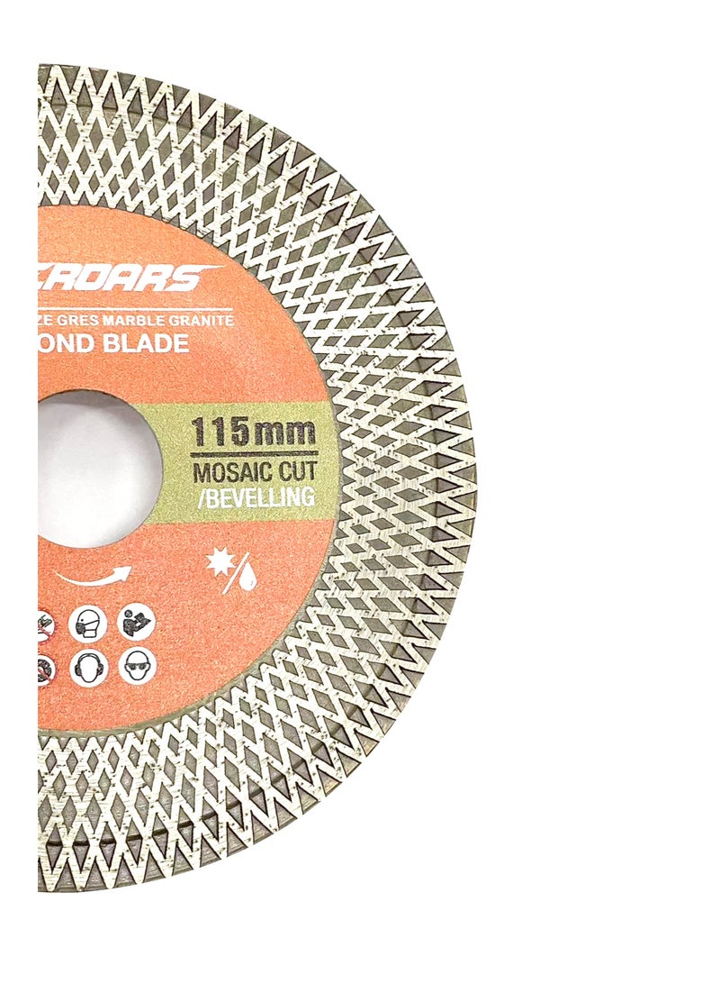 NINEROARS Diamond Saw Blades, 4 1/2 Inch/115mm Cut-Off Wheel X Mesh Double-Sided for Ceramic Tile, Porcelain Tile, Marble, Artificial Stone - Image 4