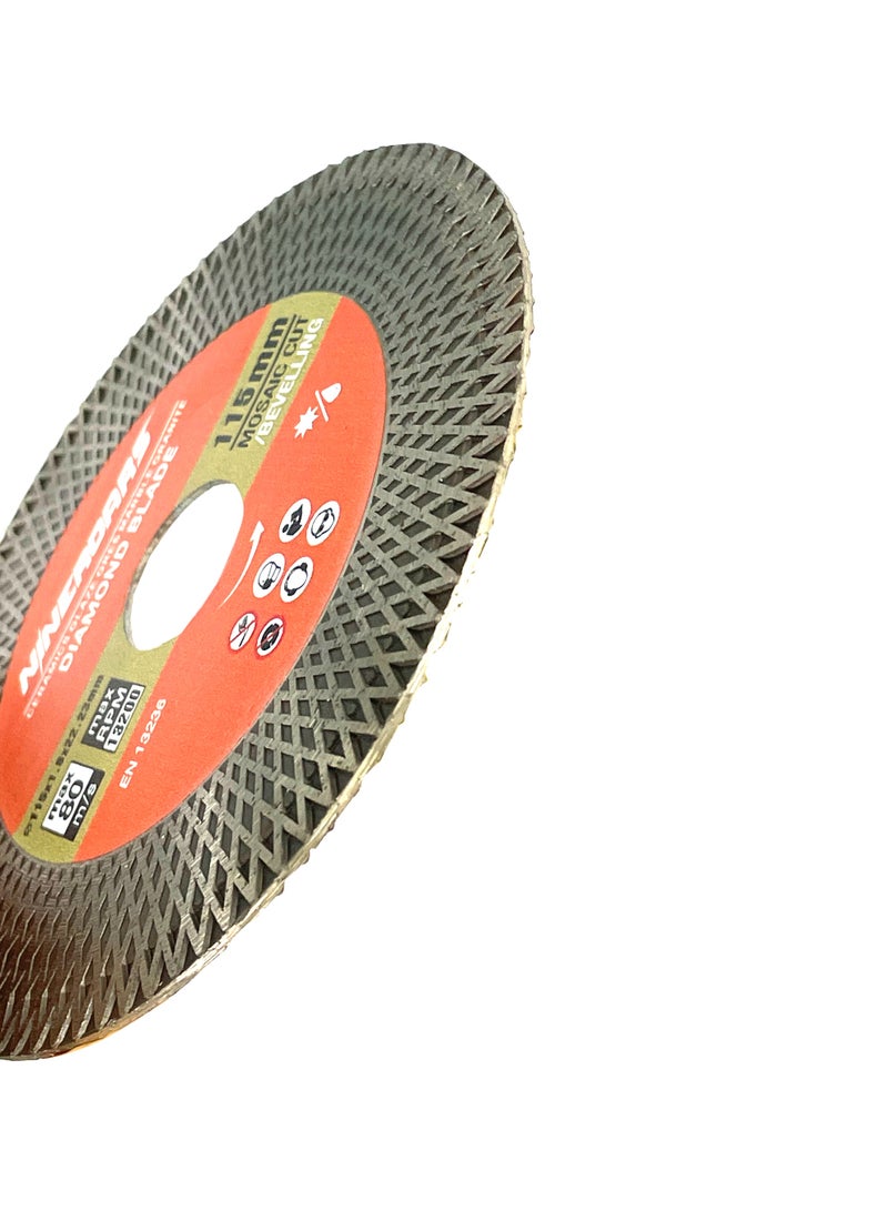 NINEROARS Diamond Saw Blades, 4 1/2 Inch/115mm Cut-Off Wheel X Mesh Double-Sided for Ceramic Tile, Porcelain Tile, Marble, Artificial Stone - Image 5