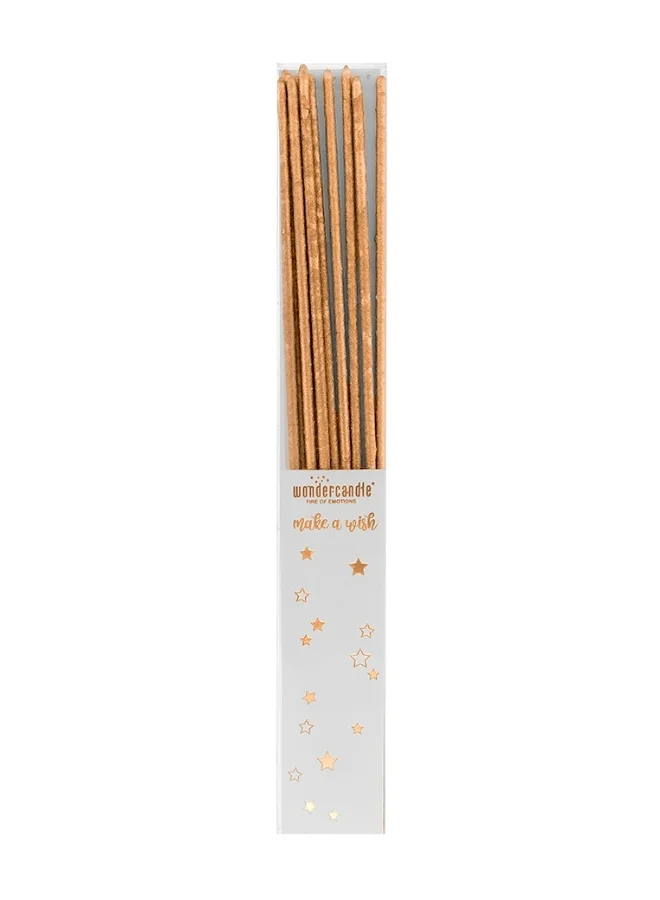 Wondercandle Rose Gold Sparkler Candle Set - Pack of 10