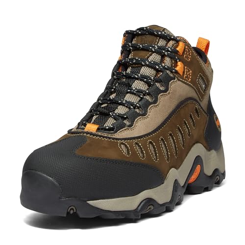 Timberland PRO Men's Mudslinger Steel Safety Toe Waterproof Industrial Hiker Work Boot, Brown-2024 NEW, 10.5W - Image 1
