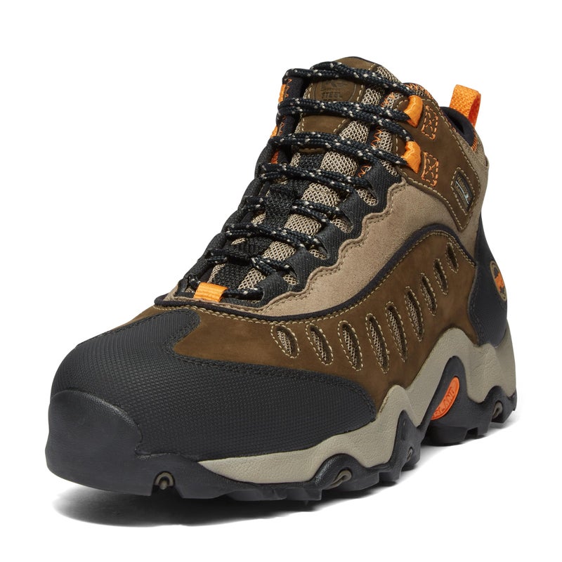 Timberland PRO Men's Mudslinger Steel Safety Toe Waterproof Industrial Hiker Work Boot, Brown-2024 NEW, 10.5W - Image 4