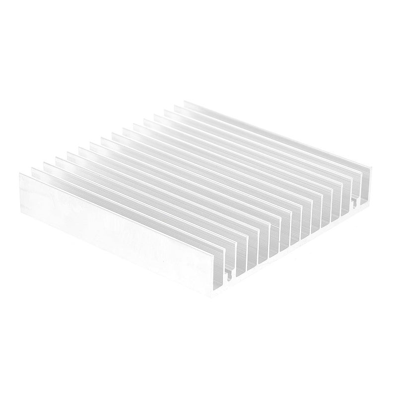مشتت حراري من الألومنيوم 100x100x18 مم لتبريد رقائق LED ومعالجات CPU عالية الطاقة - Image 2