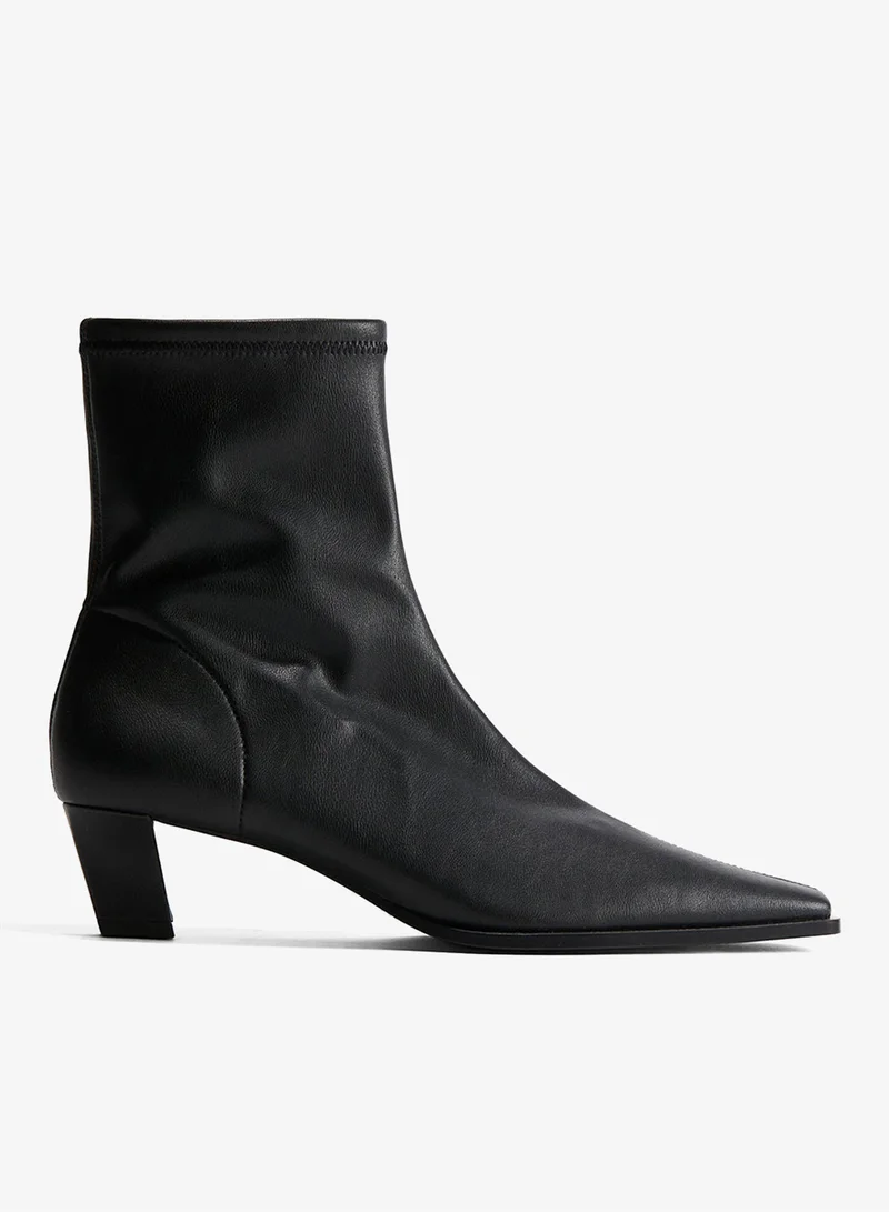 H&M Pointed Ankle Boots