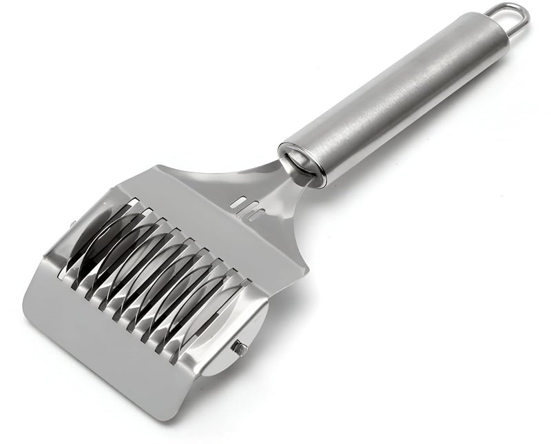 Homava Stainless Steel Pasta Noodle Cutter,High Grade Stainless Steel Pasta Spaghetti Maker Noodle Lattice Roller,Dough Cutter Mincer Kitchen Cooking Tools | Pack 1 - Image 1