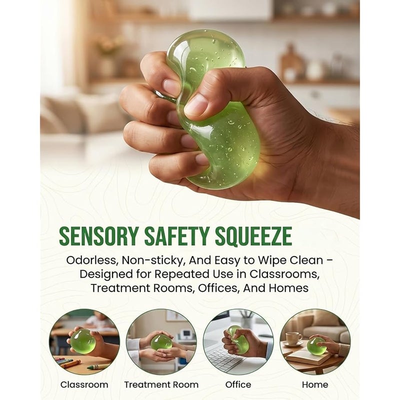 Fqwrus Coconut Oil Squishy, Coconut Oil Stress Ball, Improving Focus, Or Easing Tension During Study, Work, Or Relaxation, Non-Sticky (Blue) - Image 3