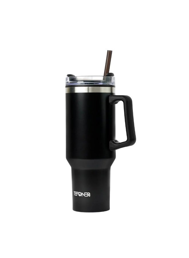 تيفونر كوب تيفونر للسفر (40 أونصة) - رفيقك المثالي للهيدرات اليومية بتصميم يجمع بين الأناقة والمتانة الفائقة - Image 1
