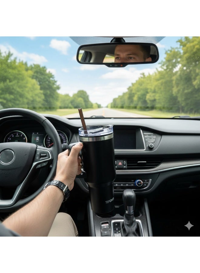 تيفونر كوب تيفونر للسفر (40 أونصة) - رفيقك المثالي للهيدرات اليومية بتصميم يجمع بين الأناقة والمتانة الفائقة - Image 3