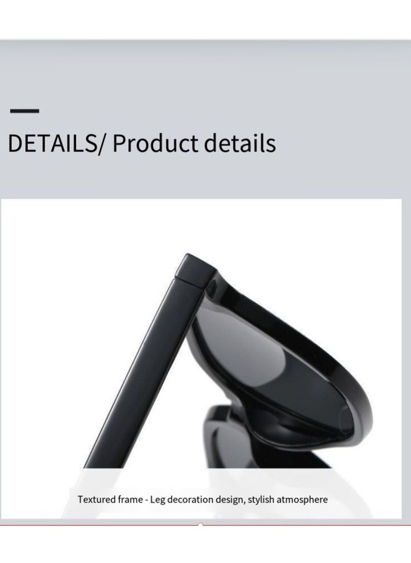 General Retro round sunglasses for men and women fashion colored UV400 sunglasses two point rice nail gradient color sunglasses summer plain sunglasses  - Image 4