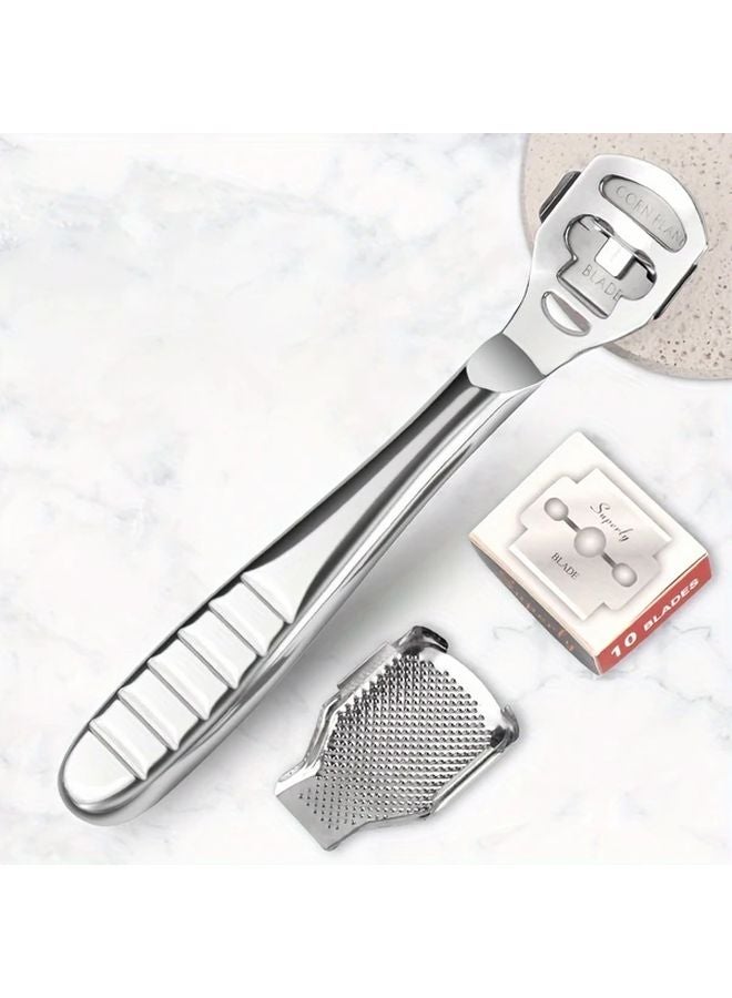 Wood Grain Dead Skin Planer 3 Piece Set with 10 Replaceable Scrapers and Storage Box - Image 4