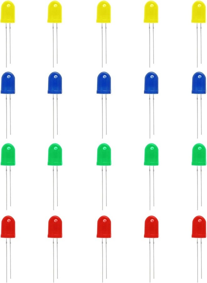 Electrobot 10mm LED Emitting Diodes Light Lamp Diffused F10 Round Led for Arduino (Pack of 20pcs) - Image 1