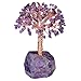 Rockcloud rockcloud Natural Crystal Tree, Crystals Base Bonsai Money Tree Decoration for Wealth and Luck, Amethyst, 4 - Image 2