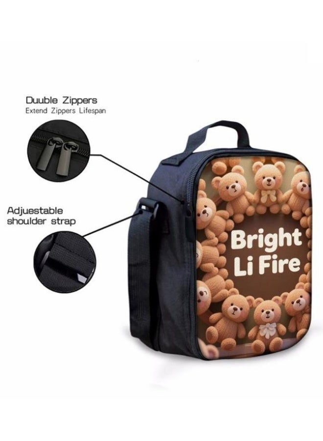 واضح من النار مجموعة من ثلاث قطع من حقائب الرسوم المتحركة، تتعامل بسهولة مع المناسبات المختلفة (الطلاب والأطفال ونزهات الأصدقاء وتسلق الجبال والدراسة وما إلى ذلك) | حقيبة ظهر + حقيبة محمولة باليد + حقيبة قرطاسية | هدايا الموسم المدرسي / العطلات - 96 - Image 2