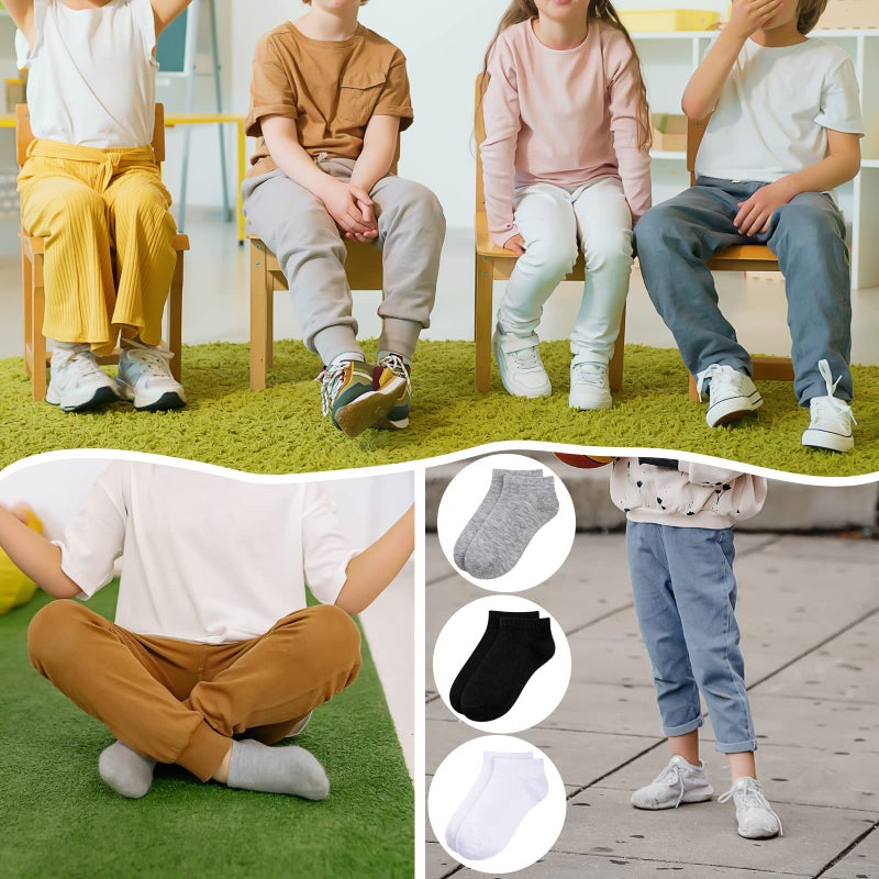 BOOPH 15Pcs Kids Socks for Boys Girls Low Cut Athletic Ankle Socks 2-4T Multi01 - Image 3