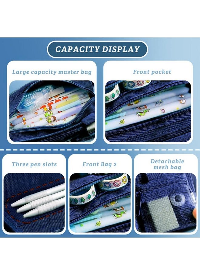 Prime Deals - PRIME DEALS Pencil Case for Boys Large-Capacity Cartoon Pencil Pouch Pen Holder for School Student Kids Storage Box (Happy Space) - Image 1