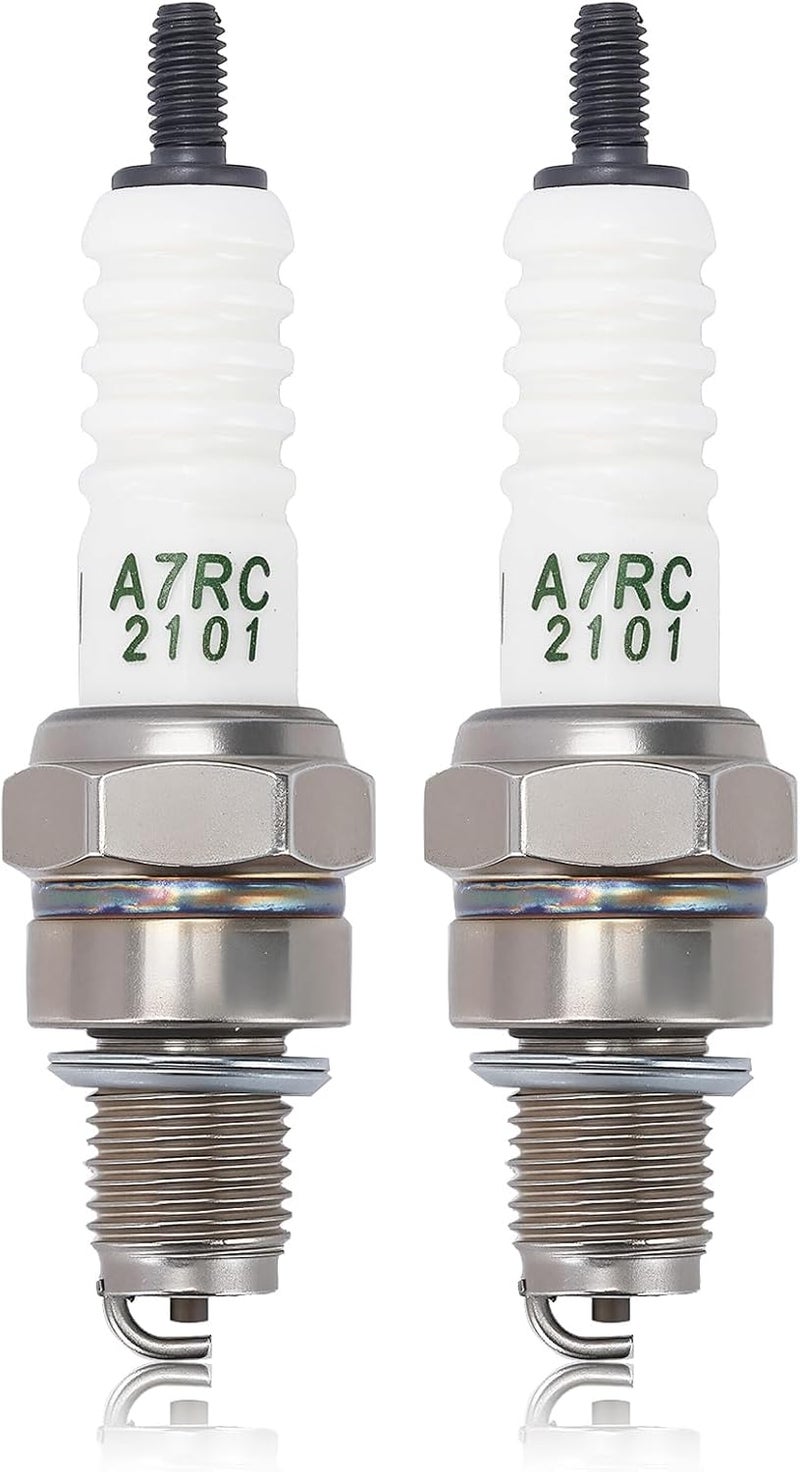 Hipa CR7HSA Spark Plug for NGK CR7HSA Torch A7RTC A7TC GY6 50CC 110CC 150CC Scooter ATV XR80 XR100 CRF80 Engine 2PACK - Image 1