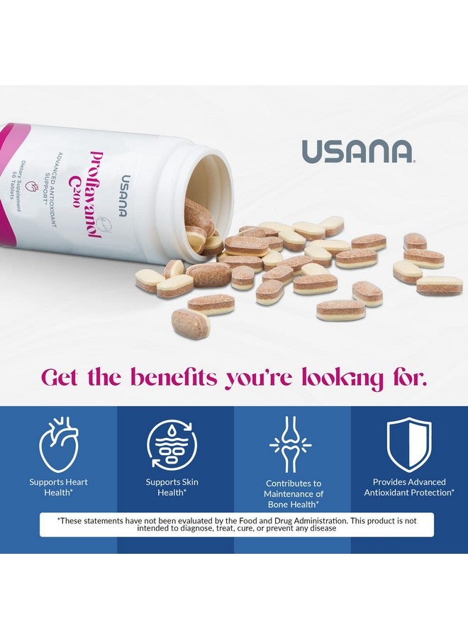 USANA يوسانا بروفلوانول C200 - مضاد أكسدة متقدم مع البيوفلافونويد وفيتامين C لصحة القلب - 56 قرص - إمداد لمدة 28 يومًا - Image 5