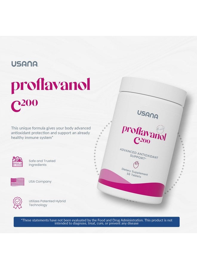 USANA يوسانا بروفلوانول C200 - مضاد أكسدة متقدم مع البيوفلافونويد وفيتامين C لصحة القلب - 56 قرص - إمداد لمدة 28 يومًا - Image 3