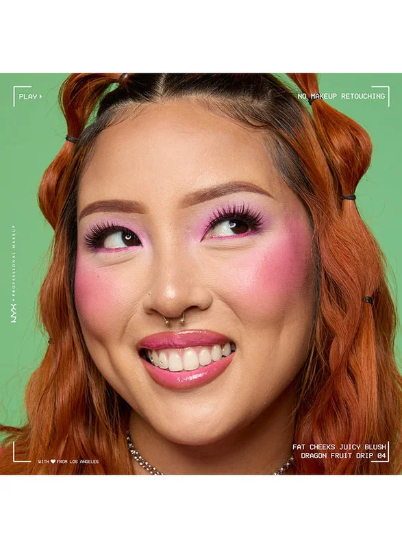 NYX PROFESSIONAL MAKEUP Fat Cheeks Juicy Liquid Blush  Dragonfruit Drip