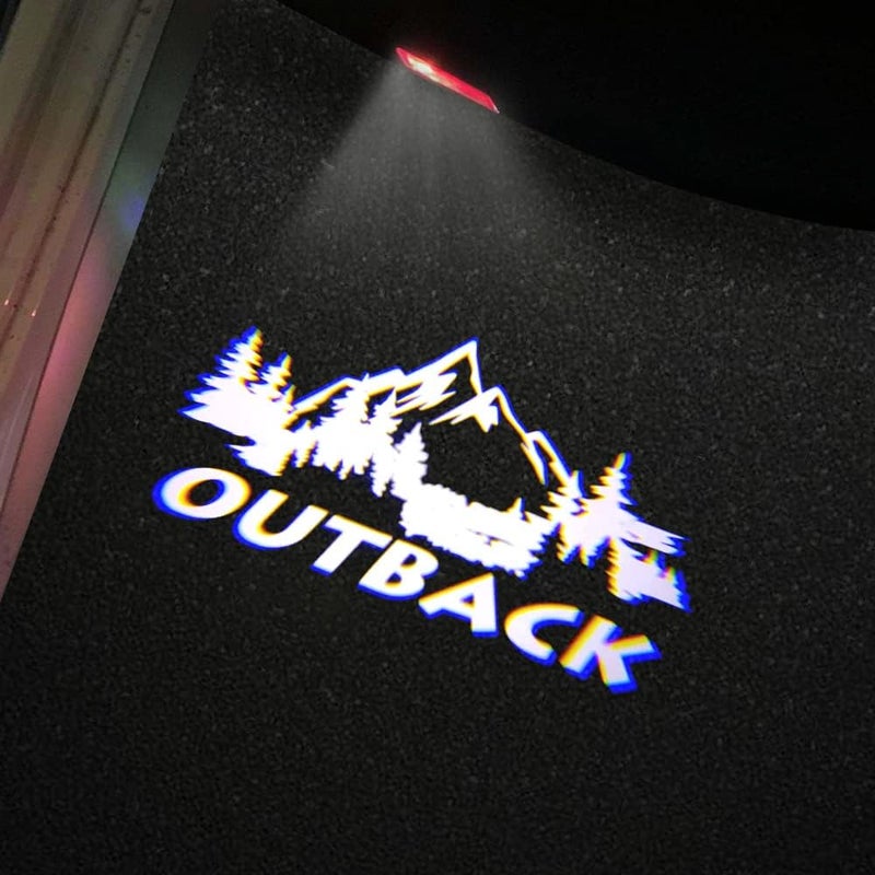 uunonaha 2 pcs Non-Fading LED Car Door Logo Lights for Outback - Courtesy Projector Laser Welcome Light - Image 2