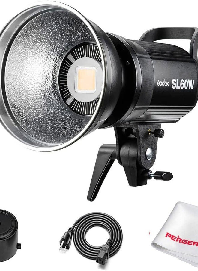 Godox Godox SL-60W 60W CRI95+ Qa>90 5600¡À300K Bowens Mount Led Continuous Video Light, Brightness Adjustment, 433MHz Grouping System,for Video Recording,Wedding,Outdoor Shooting - Image 1
