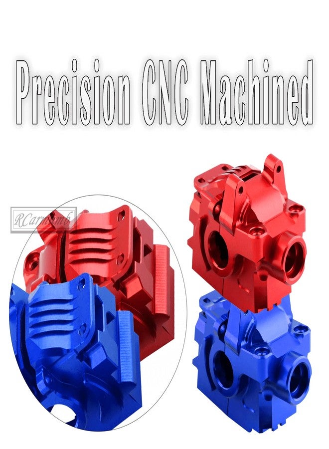 Rcarmumb Transmission Case Gearbox Upgrades Part for 1/10 Slash Stampede Rustler Hoss VXL 4X4 XO-1,Aluminum Front Rear Gearbox Differential Housings Upgrades,Replace #6880 #6881,Navy Blue - Image 3