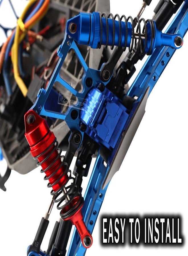 Rcarmumb Transmission Case Gearbox Upgrades Part for 1/10 Slash Stampede Rustler Hoss VXL 4X4 XO-1,Aluminum Front Rear Gearbox Differential Housings Upgrades,Replace #6880 #6881,Navy Blue - Image 4