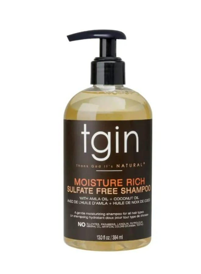 تجين شامبو مرطب غني بالكبريتات مع زيت أملا + جوز الهند 384 مل - Image 2
