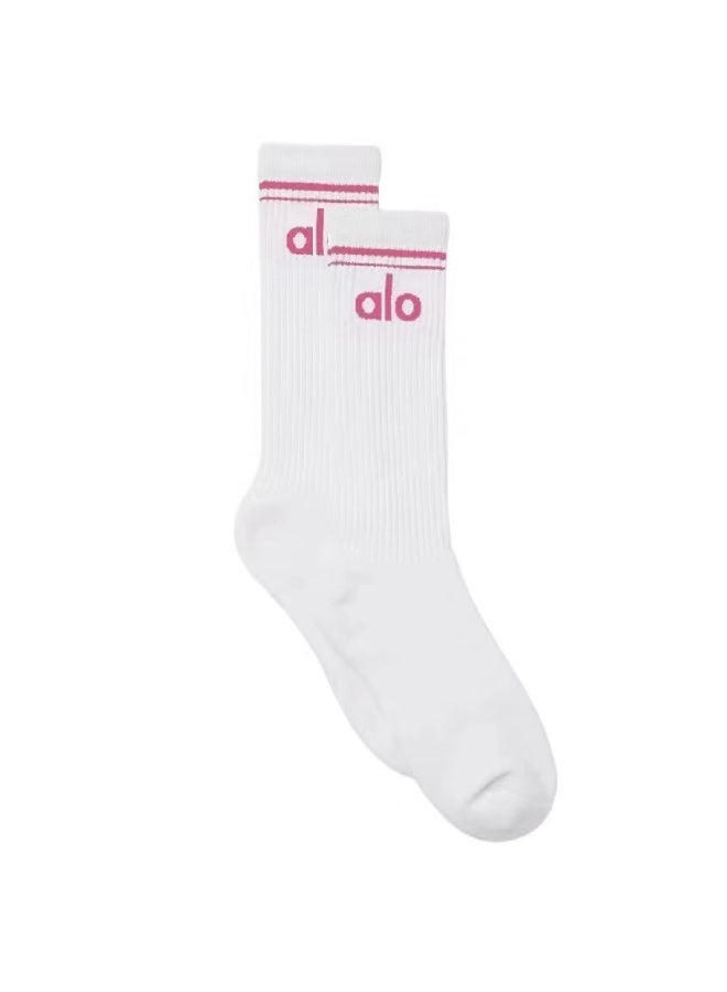 alo ALO Fashion Mid-Calf Cotton Socks 18cm