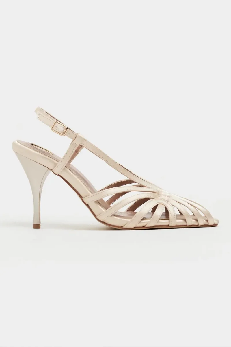 Nisantasi Shoes  Eryu Toe Details Caged Heels for Women | Best Price UAE