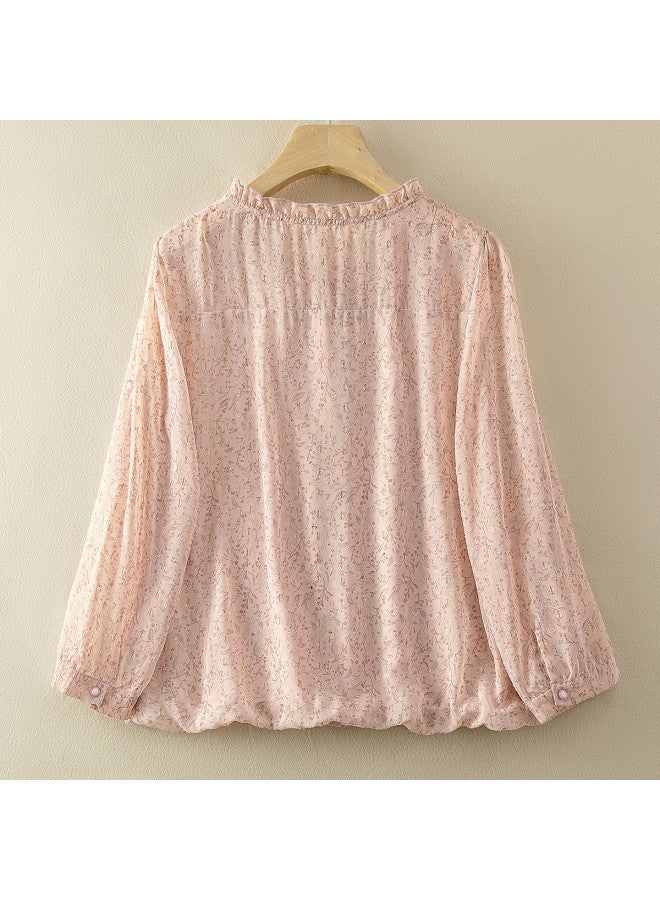 Cypress House 2025 Summer New Women's Vintage Slimming Elegant Pullover Shirt - Image 3