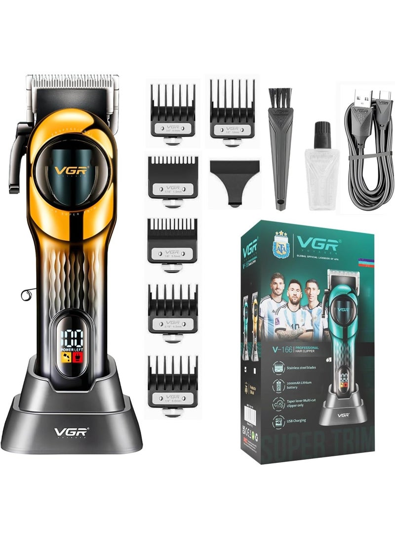 VGR V-166 Professional Personal Hair Clipper for Professionals in Beauty Salons Gold / Black - Image 1