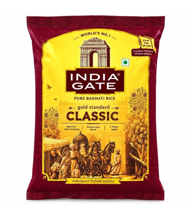 India Gate Basmati Rice Classic 1kg - Image 1