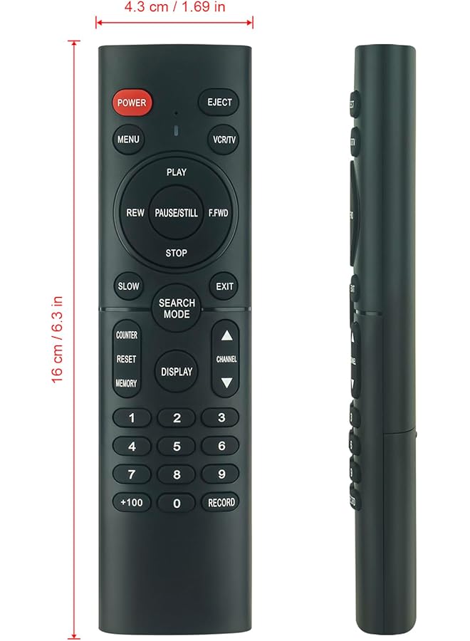 Na351 Replaced Remote Control Fit For Magnavox Funai Emerson Sylvania Westinghouse Vcr N9280Ud N9381Ud N9326Ud N9326 N9381 Na301 Sl260B Vr 501 Vr 701 F240Lb 6241Cvb F2860M Kvs699 Srv192