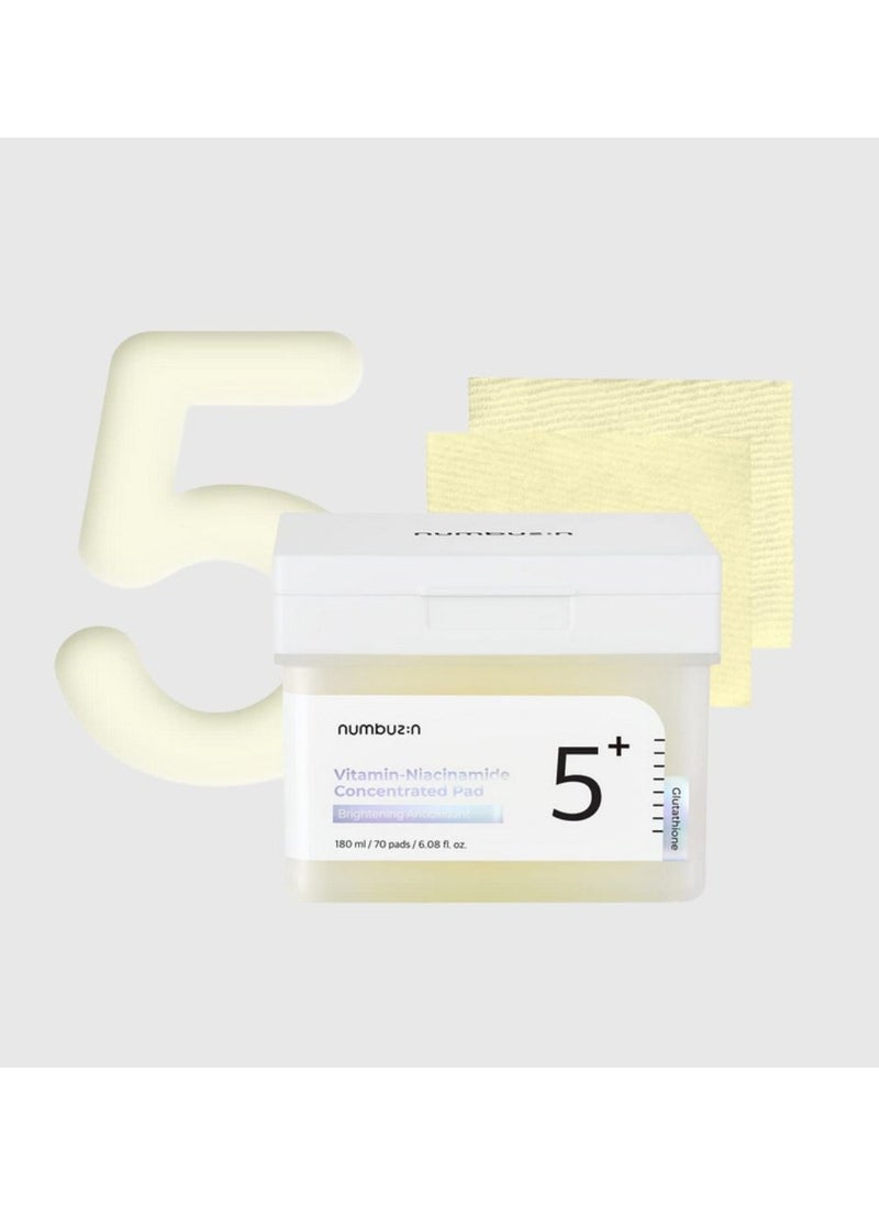 numbuzin - Numbuzin No.5+ Niacinamide Concentrated Toner Pad 180ml - Image 1