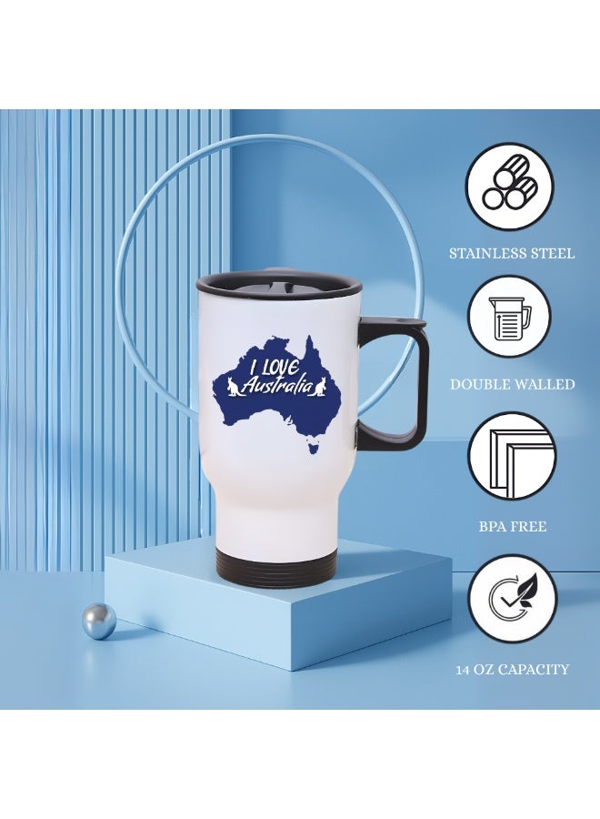 Australia Day Insulated Travel Mug - Celebrate with This Festive Travel Mug and Your Favorite Hot Beverage - Australia Day Gifts - Image 3