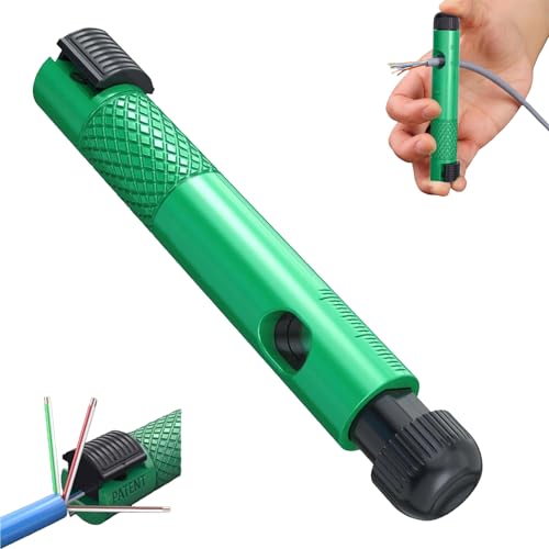 TOAINRSI Network Cable Untwist Tool, Cable Wire Stripper, Network Wire Stripping Tool, Wire Straightener & Stripper for Category 5/6 Cables - Image 1